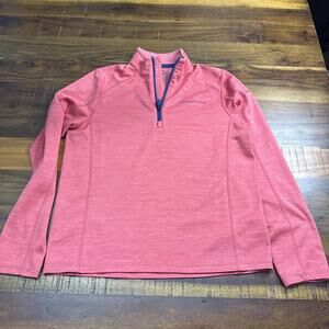 Vineyard Vines Pullover Teens Boys XL 18 1/4 Zip Red Performance Sweater